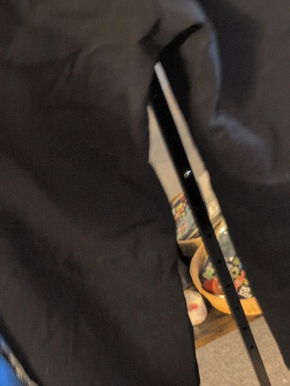 Universal Standard Black Joggers with White & Brown Side Stripes